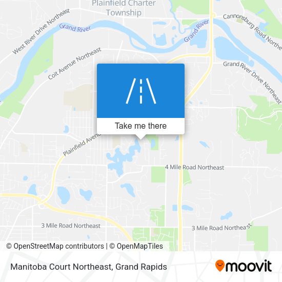 Manitoba Court Northeast map