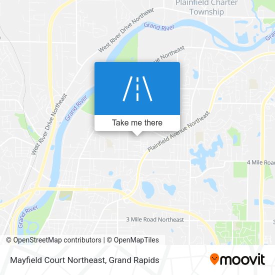 Mayfield Court Northeast map