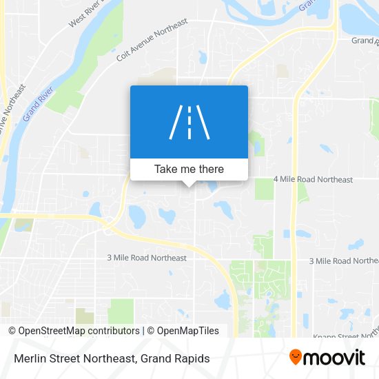 Merlin Street Northeast map