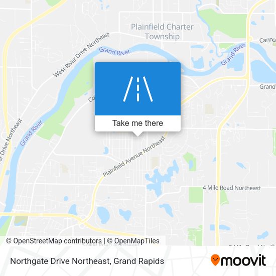 Northgate Drive Northeast map