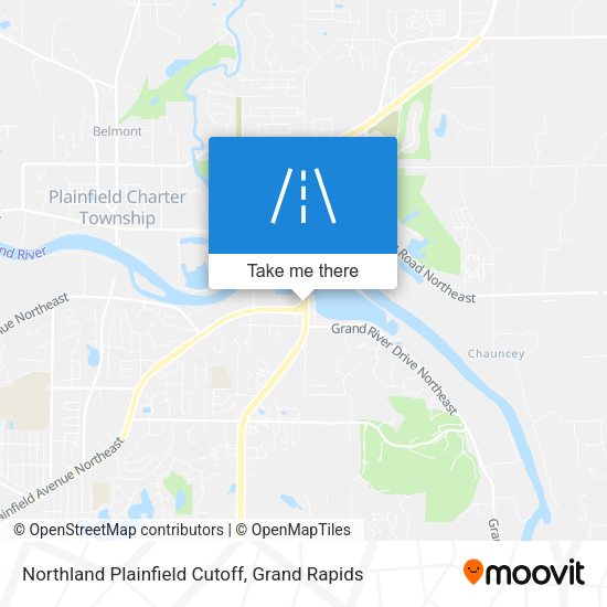 Northland Plainfield Cutoff map