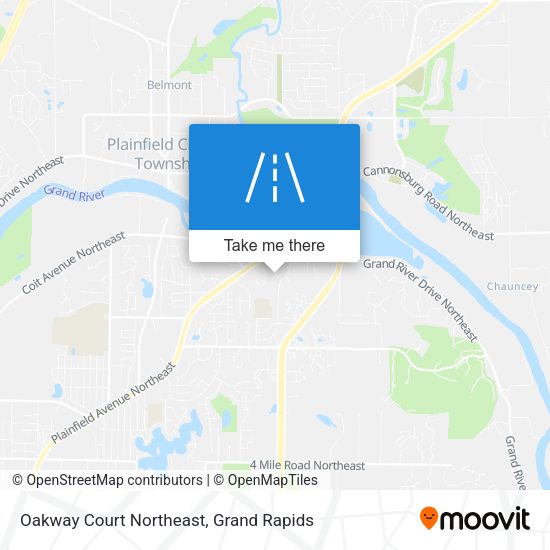 Oakway Court Northeast map