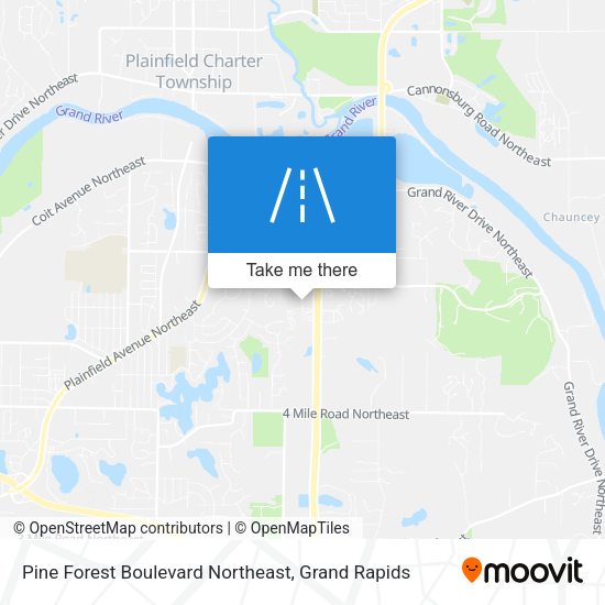 Pine Forest Boulevard Northeast map