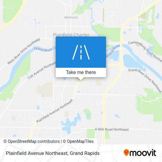 Mapa de Plainfield Avenue Northeast