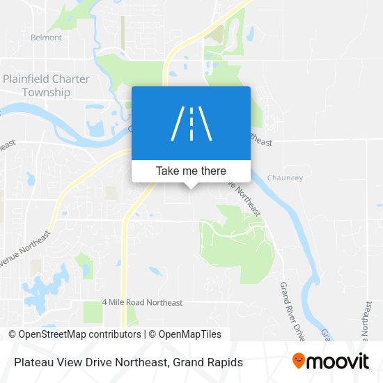 Plateau View Drive Northeast map