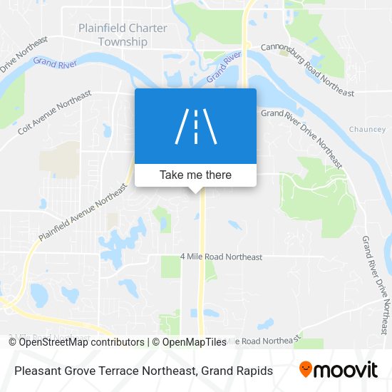Mapa de Pleasant Grove Terrace Northeast