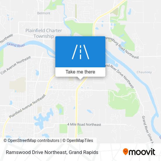 Ramswood Drive Northeast map