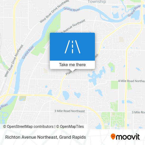 Richton Avenue Northeast map