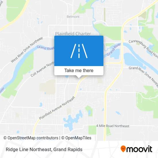 Ridge Line Northeast map
