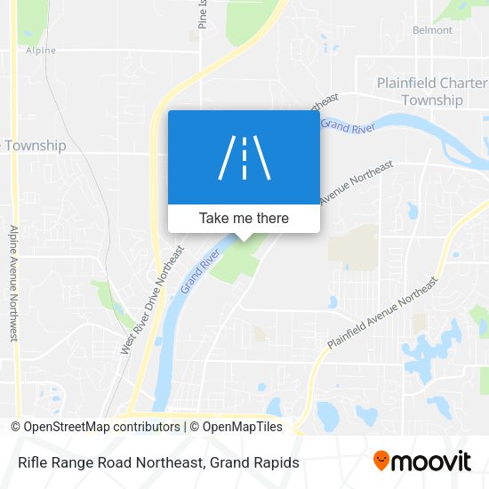 Mapa de Rifle Range Road Northeast