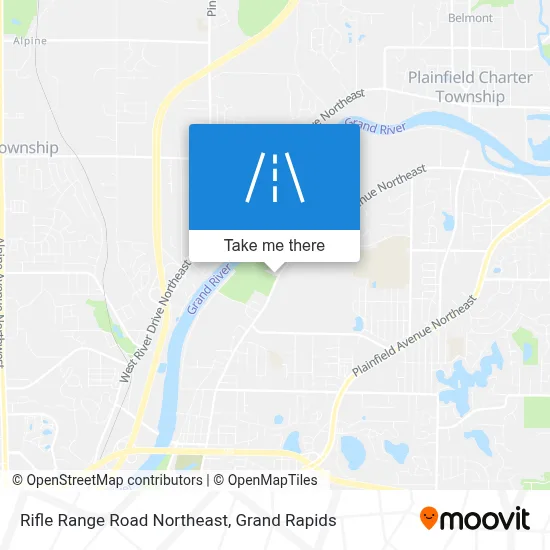 Rifle Range Road Northeast map