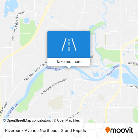 Riverbank Avenue Northeast map
