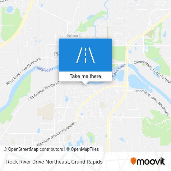 Rock River Drive Northeast map