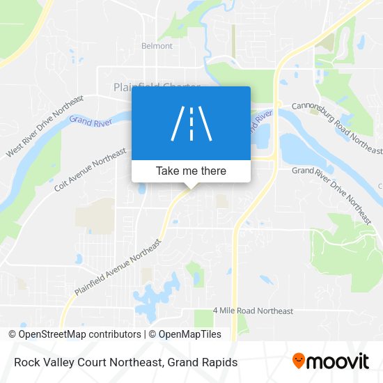 Mapa de Rock Valley Court Northeast