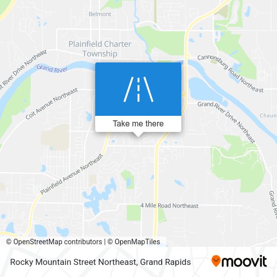 Mapa de Rocky Mountain Street Northeast