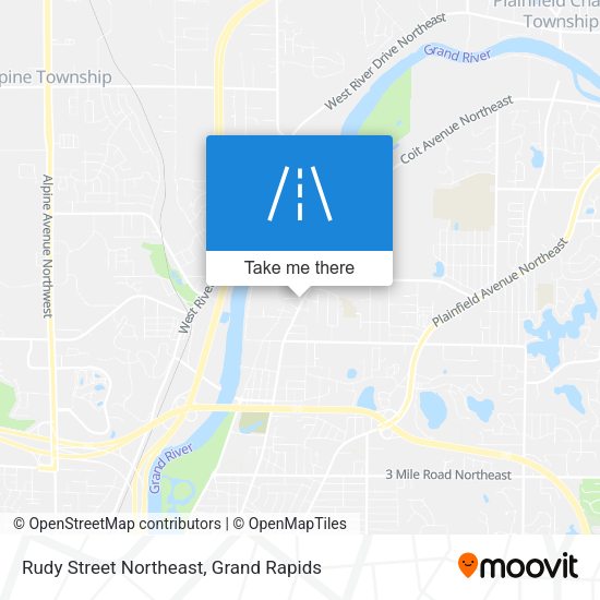 Rudy Street Northeast map