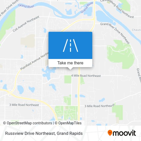 Russview Drive Northeast map