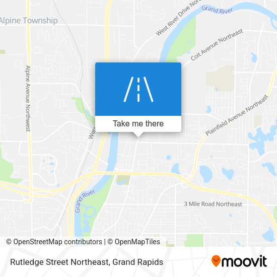 Mapa de Rutledge Street Northeast