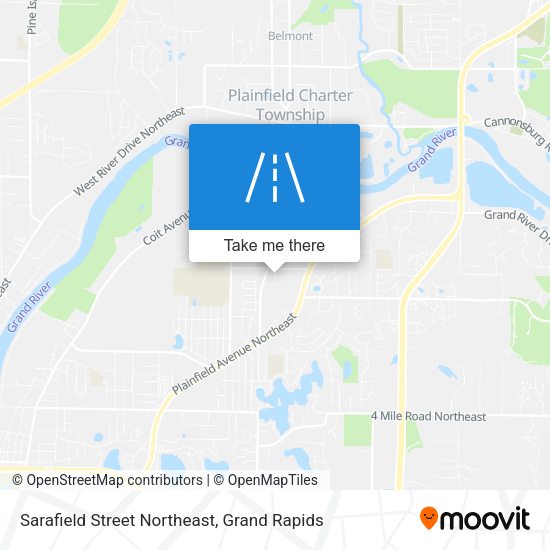 Mapa de Sarafield Street Northeast