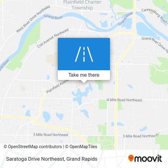 Saratoga Drive Northeast map