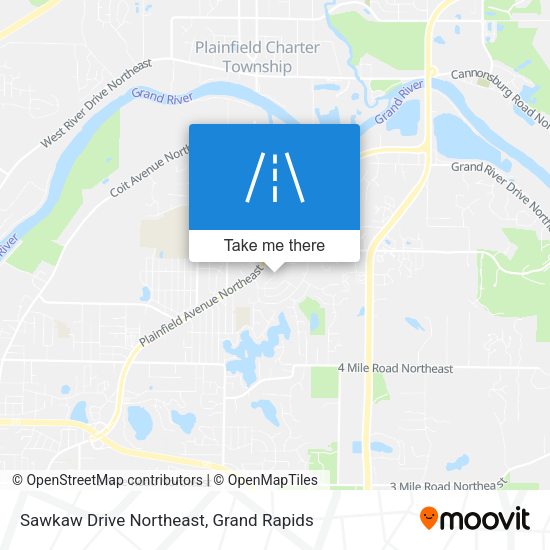 Mapa de Sawkaw Drive Northeast