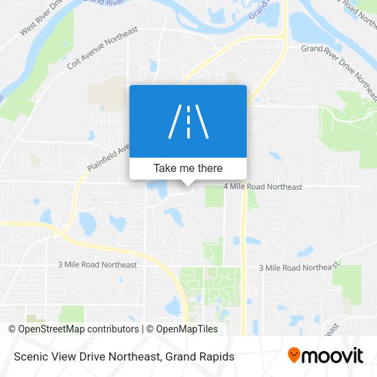 Mapa de Scenic View Drive Northeast