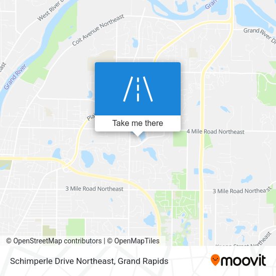 Schimperle Drive Northeast map
