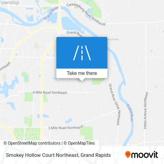 Mapa de Smokey Hollow Court Northeast