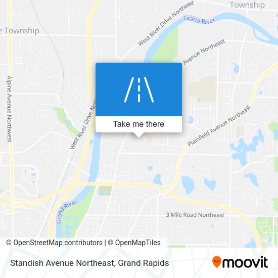 Mapa de Standish Avenue Northeast