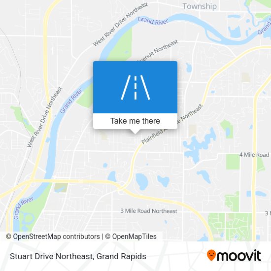 Stuart Drive Northeast map
