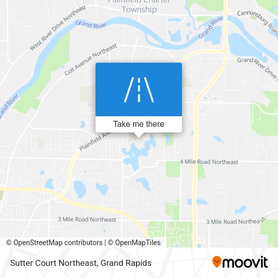 Mapa de Sutter Court Northeast