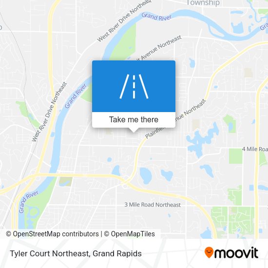 Tyler Court Northeast map