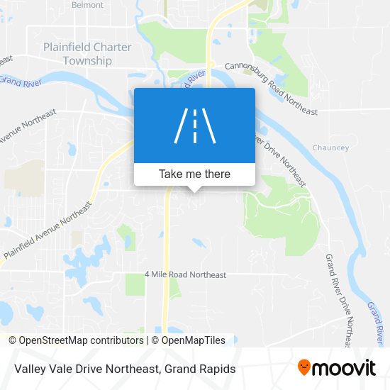 Mapa de Valley Vale Drive Northeast