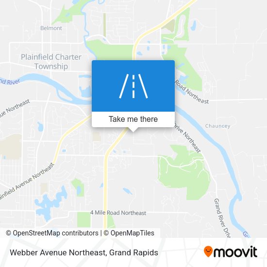 Webber Avenue Northeast map