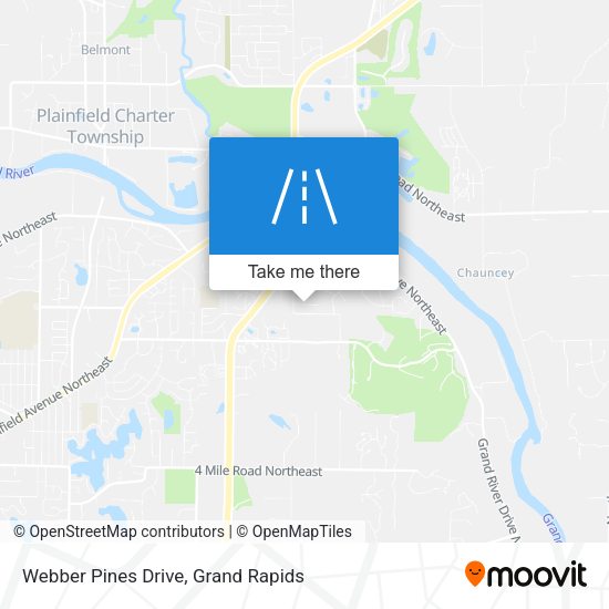 Webber Pines Drive map