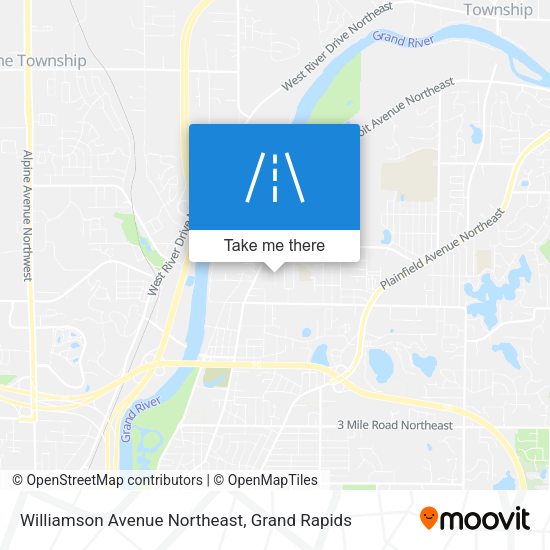 Williamson Avenue Northeast map
