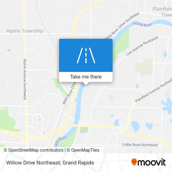 Mapa de Willow Drive Northeast