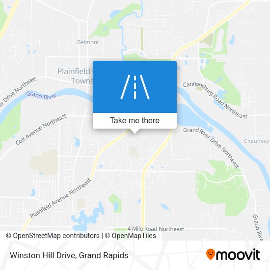 Winston Hill Drive map