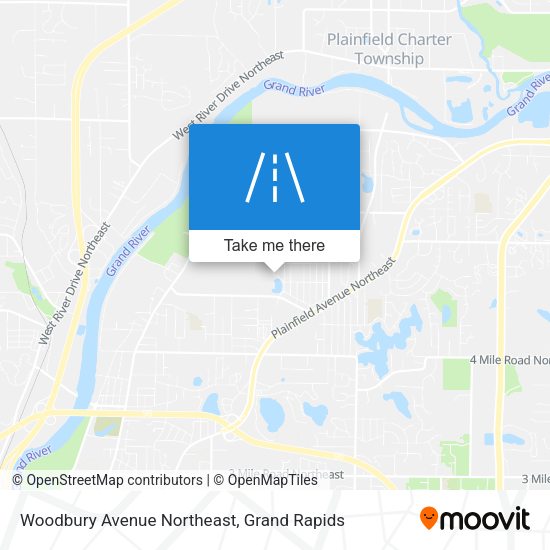 Woodbury Avenue Northeast map