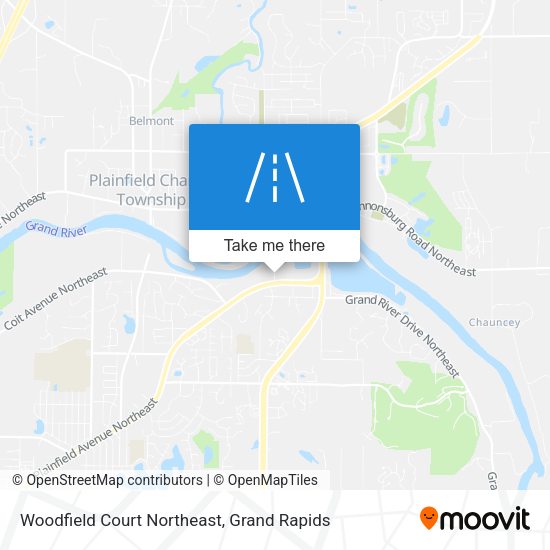 Mapa de Woodfield Court Northeast