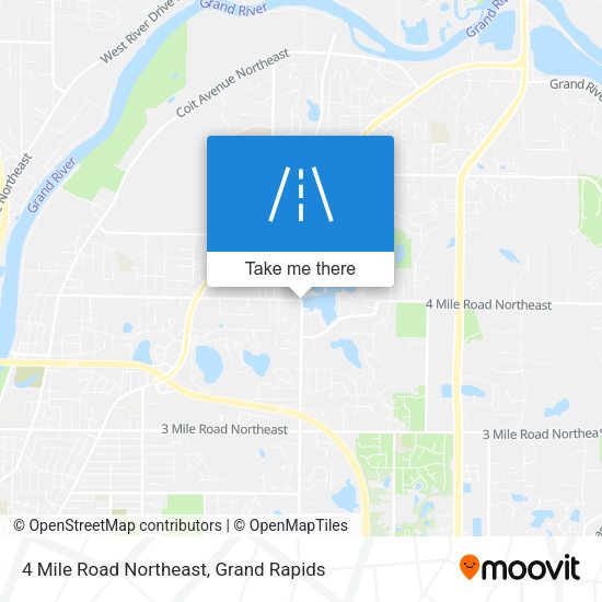 Mapa de 4 Mile Road Northeast