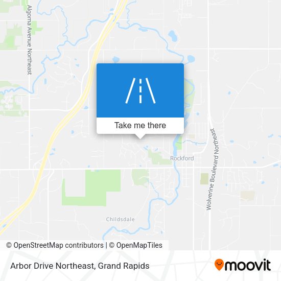 Mapa de Arbor Drive Northeast