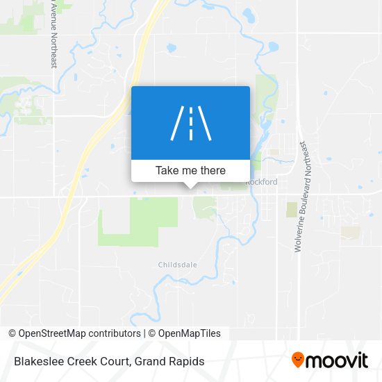 Blakeslee Creek Court map