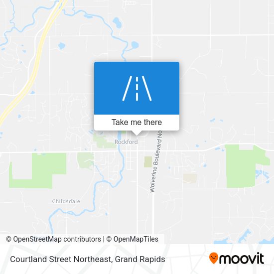 Mapa de Courtland Street Northeast