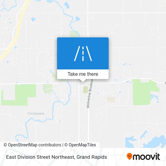 East Division Street Northeast map