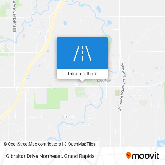Gibraltar Drive Northeast map