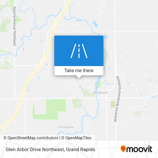 Glen Arbor Drive Northeast map