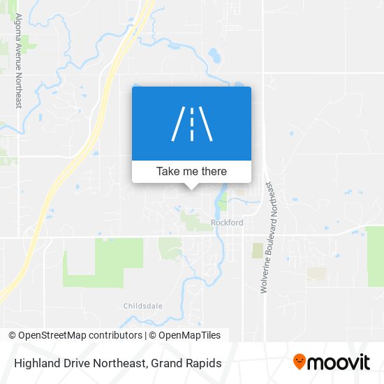 Mapa de Highland Drive Northeast