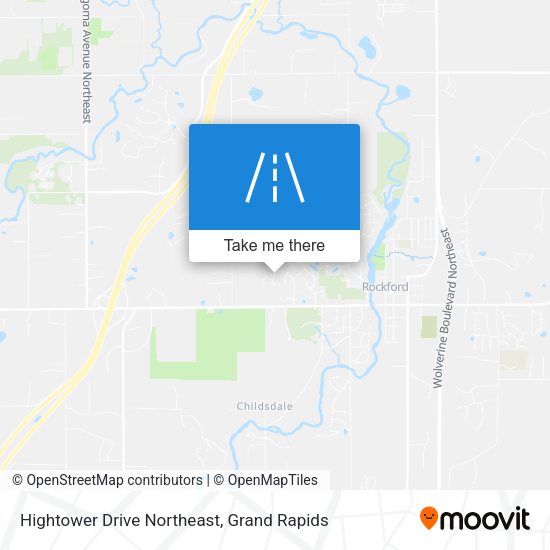 Mapa de Hightower Drive Northeast