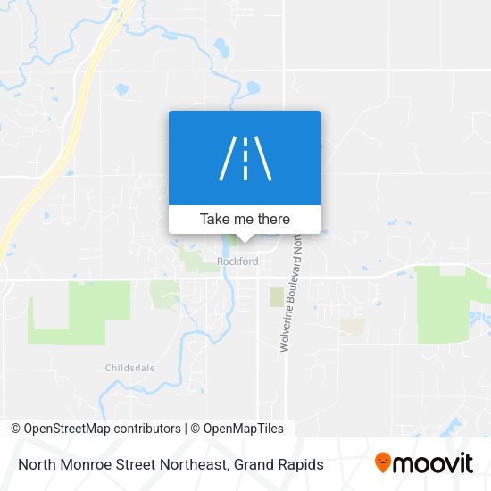 Mapa de North Monroe Street Northeast